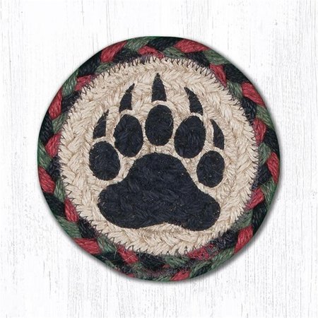 PALACEDESIGNS 5 in Bear Paw Individual Coaster Rug PA1527735